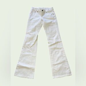 Levi's Capital E Women's White Flare Jeans